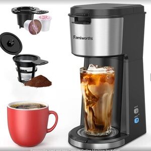 Famiworths Black and Silver Coffee Maker